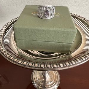 Exquisite Judith Ripka Sterling Collection Ring Size 8
